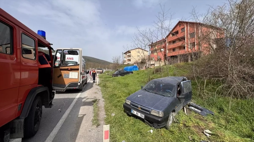 Zonguldak'ta Korkutan Trafik Kazası: Kontrolden Çıkan Araç Savruldu, 1 Yaralı