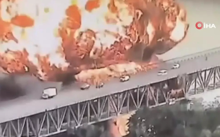 Amerika’da Korkunç Olay: Koca Köprü Alev Topuna Döndü!