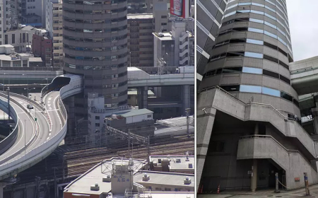 Binanın Tam Ortasında Otoyol Geçiyor! Bu Yapı Görenleri Şaşkına Çeviriyor