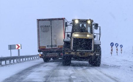 Ardahan'da Kar Yağışı: Çıldır-Aktaş Karayolunda Ulaşım Durma Noktasına Geldi