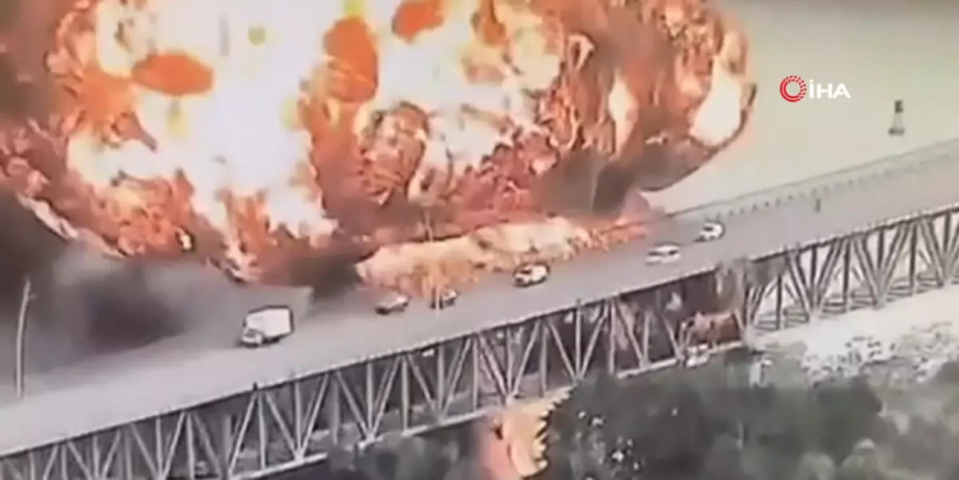 Amerika’da Korkunç Olay: Koca Köprü Alev Topuna Döndü!