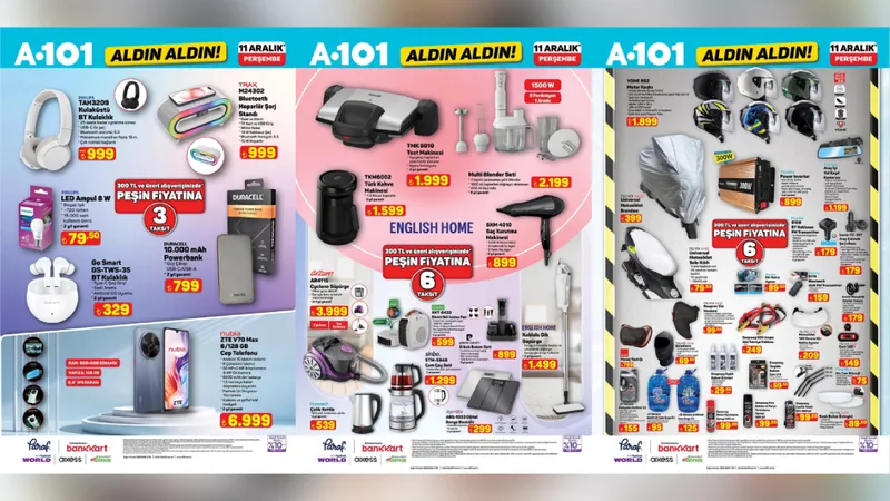 Merhaba motorcu dostlar! A101, her Perşembe olduğu gibi bu hafta